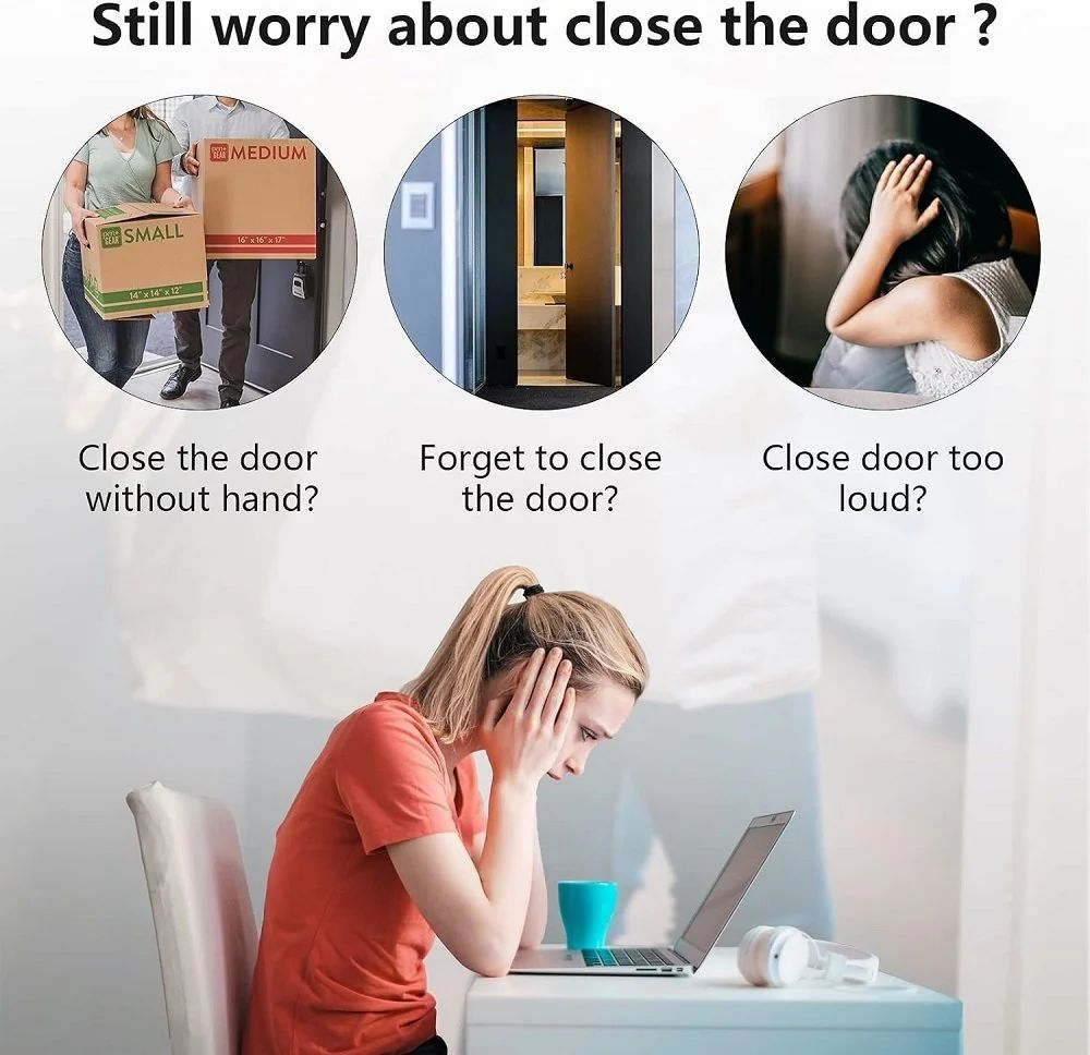 Automatic Door Closer – Adjustable Speed & Silent Operation