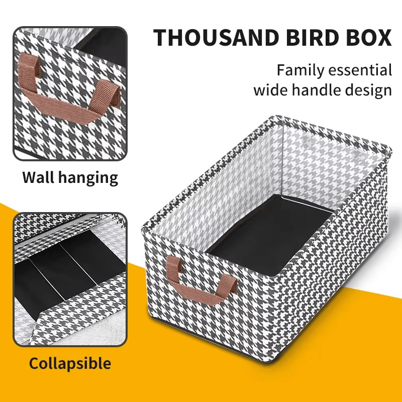 Foldable Clothes Organiser Box – Space-Saving Storage for Home
