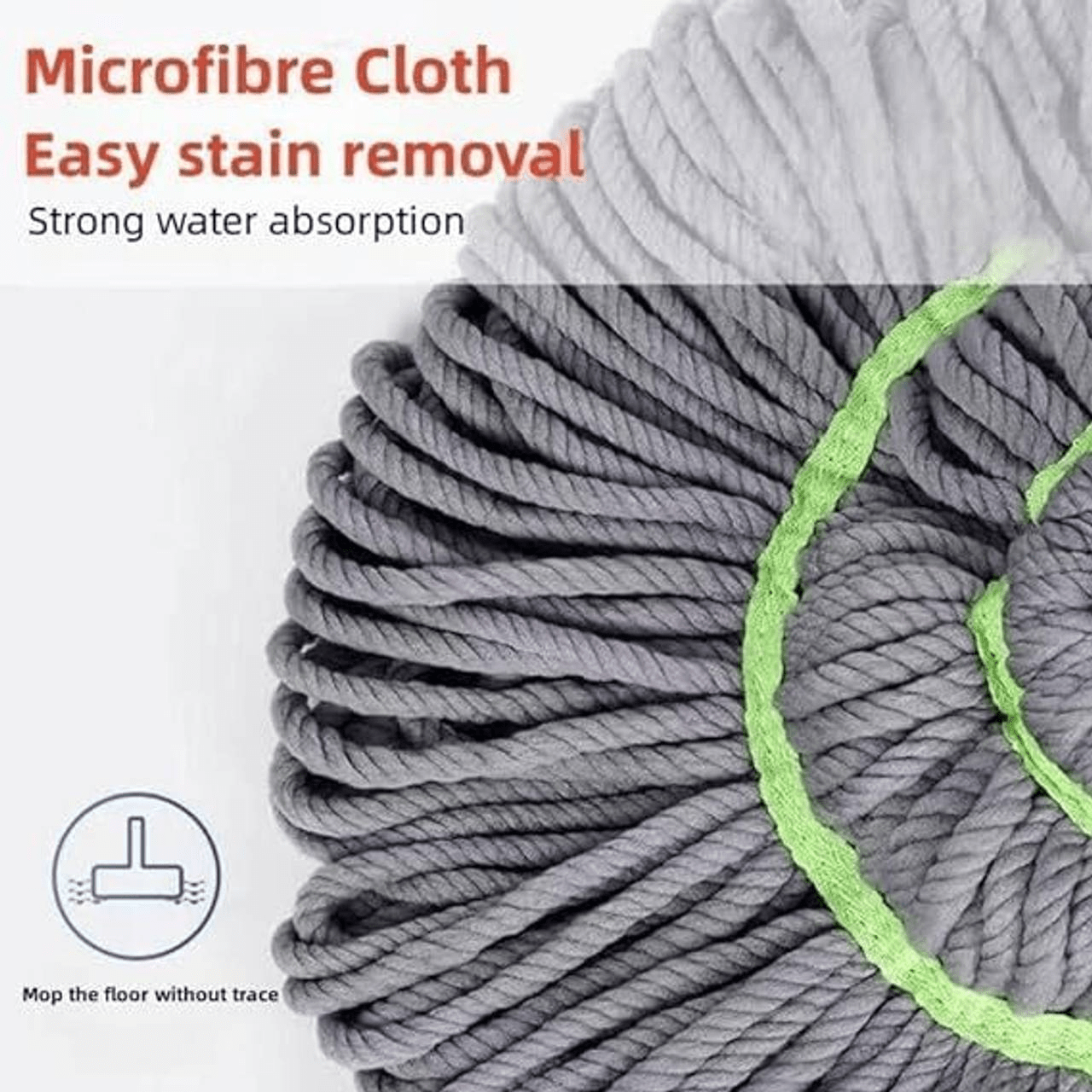 Home Cleaning Mop – Super Absorbent & Easy-Wring Floor Cleaner